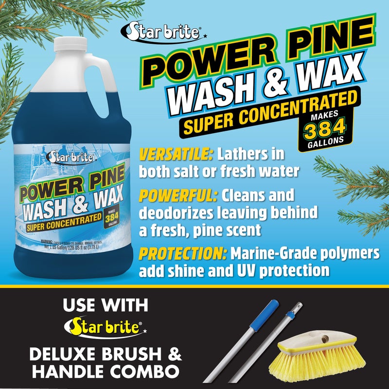 STAR BRITE Power Pine Boat Wash & Wax Super Concentrate - Makes 384 Gallons - 1 GAL (094700N) - Image 4